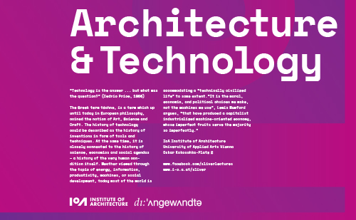 B+U Lecture at IOA, Angewandte
